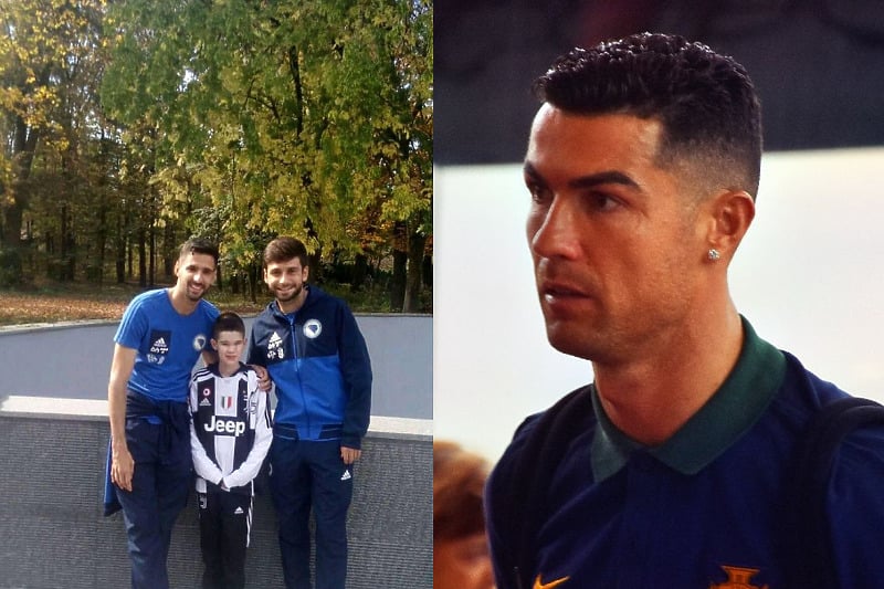 Faris Nožić je veliki navijač reprezentacije BiH i Ronaldov fan (Foto: Facebook / Klix.ba)