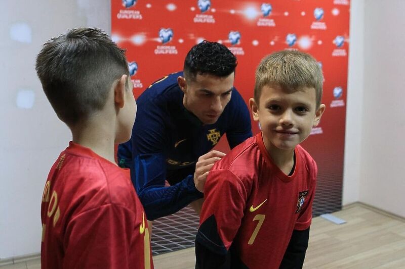 Cristiano Ronaldo i Dani Džeko (Foto: Instagram)