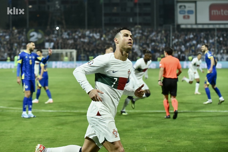 Slavlje Ronalda nakon vodećeg gola (Foto: T. S./Klix.ba)