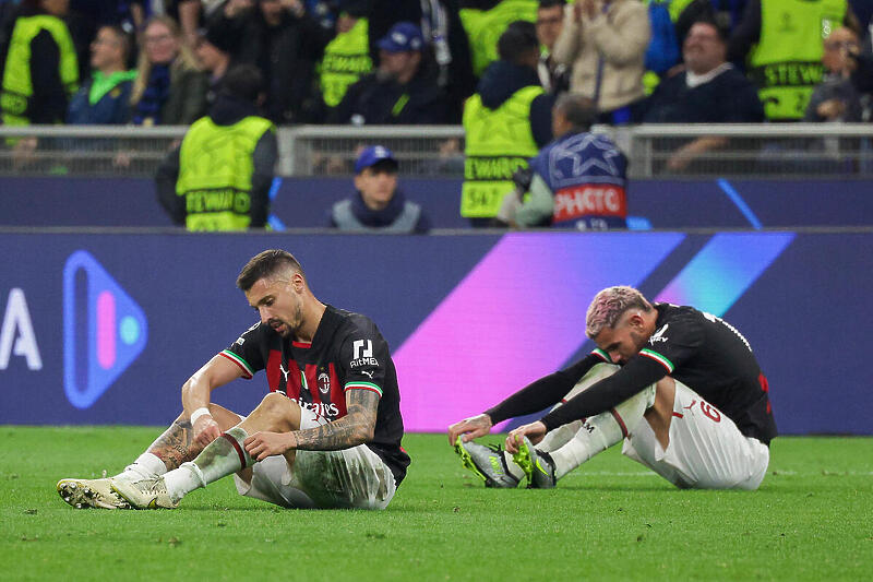 Rade Krunić i Theo Hernandez: Milan očekuje teško gostovanje u Parizu (Foto: EPA-EFE)