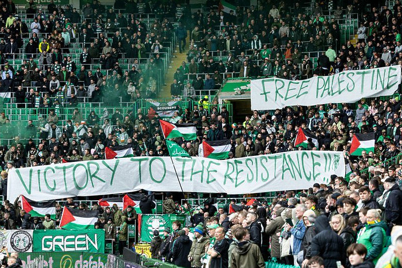 Celticovi navijači s podrškom Palestini (Foto: The Green Brigade Ultras)