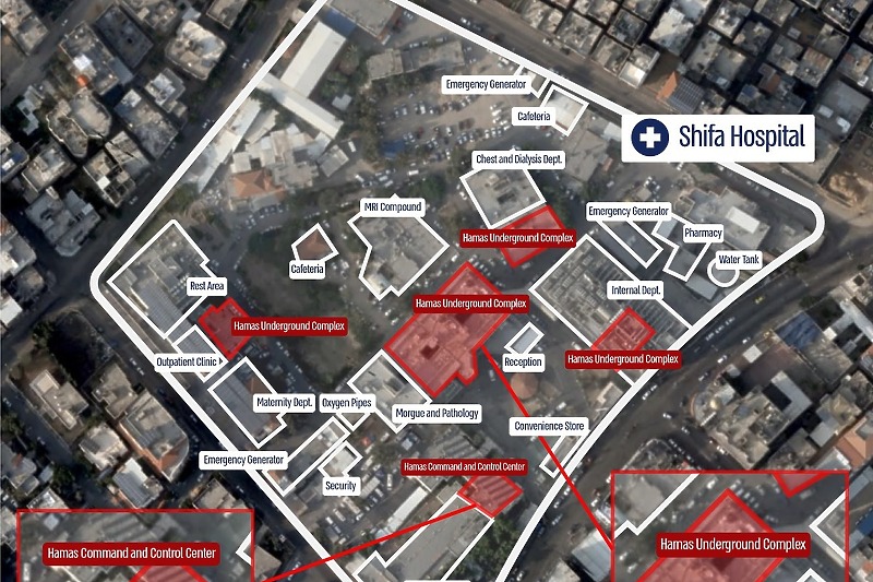 Satelitski prikaz bolnice (Foto: IDF)
