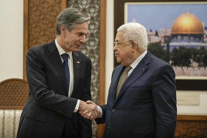 Antony Blinken i Mahmoud Abbas (Foto: EPA-EFE)