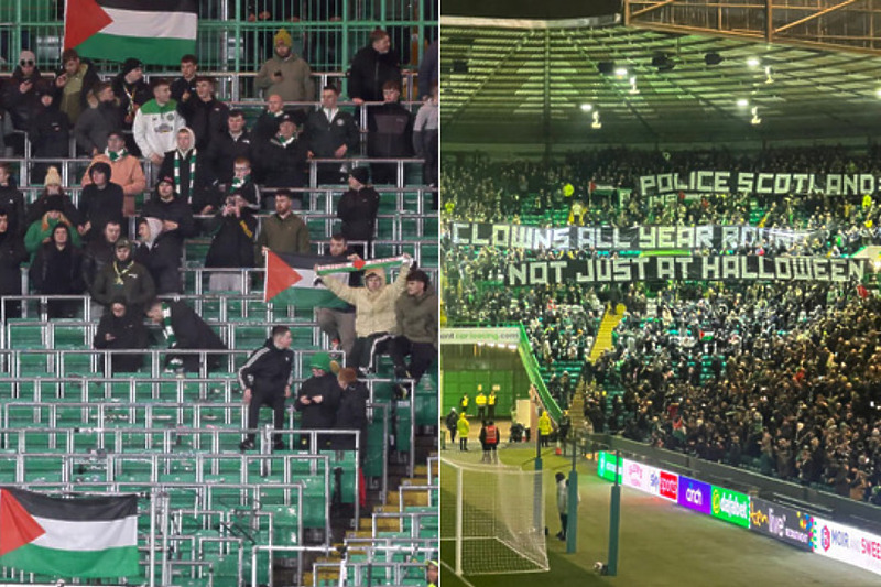 Podrška Palestini ipak nije izostala (Foto: Football Scotland)