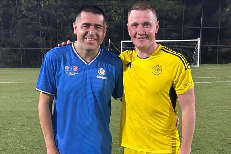 Senijad Ibričić i Juan Roman Riquelme (Foto: Instagram)