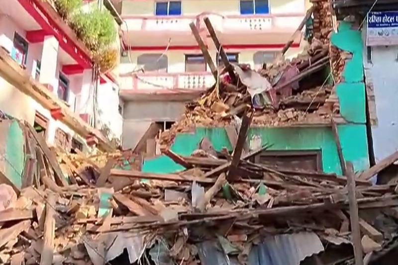 Mnogi domovi u Nepalu srušeni su uslijeg jakog zemljotresa (Foto: X.com)