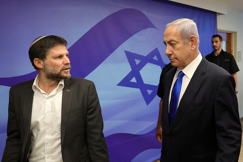 Ministar finansija Izraela Bezalel Smotrich i premijer Benjamin Netanyahu (Foto: EPA-EFE)