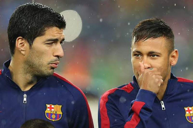 Suarez i Neymar dok su bili saigrači u Barceloni (Foto: Twitter)