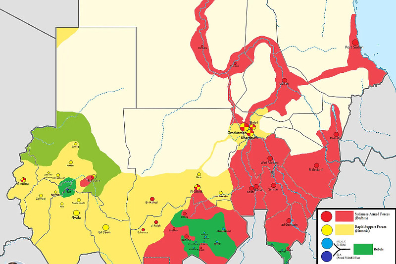 Mapa: Sudan War Monitor