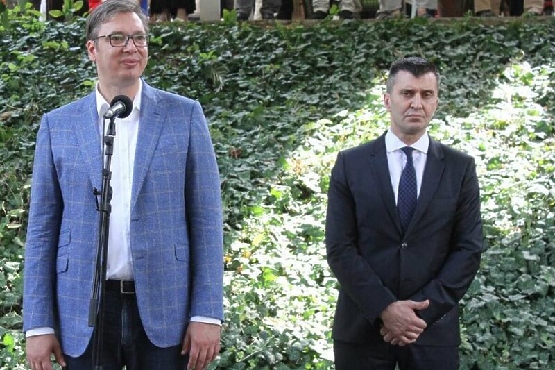 Zoran Đorđević (desno) u društvu Aleksandra Vučića (Foto: Screenshot)