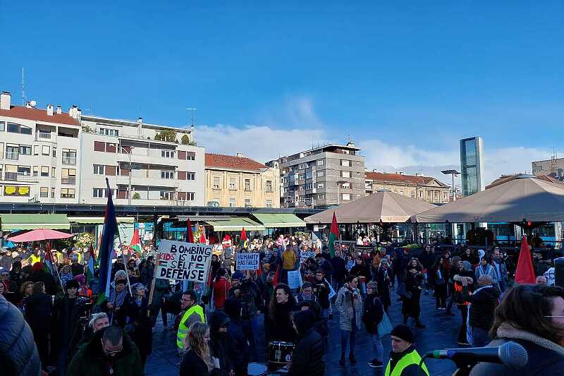 U Zagrebu održan protest za slobodnu Palestinu B_231125090