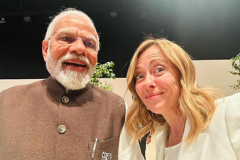 Narendra Modi i Giorgia Meloni u Dubaiju (Foto: X)