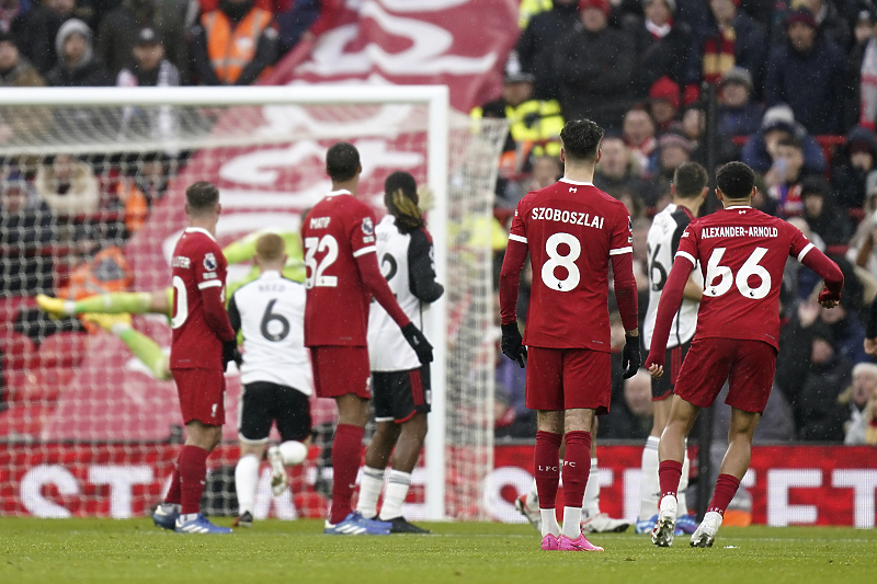 Trenutak kada je Liverpool postigao prvi pogodak (Foto: EPA-EFE)