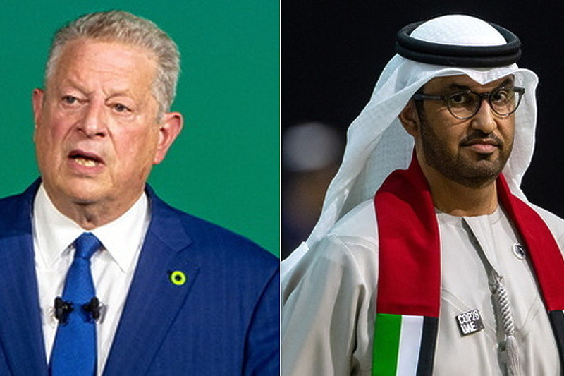 Al Gore i Sultan Al-Jaber (Foto: EPA-EFE)