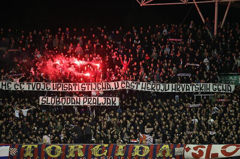 Parola Torcide na utakmici protiv Gorice (Foto: Ivo Cagalj/PIXSELL)