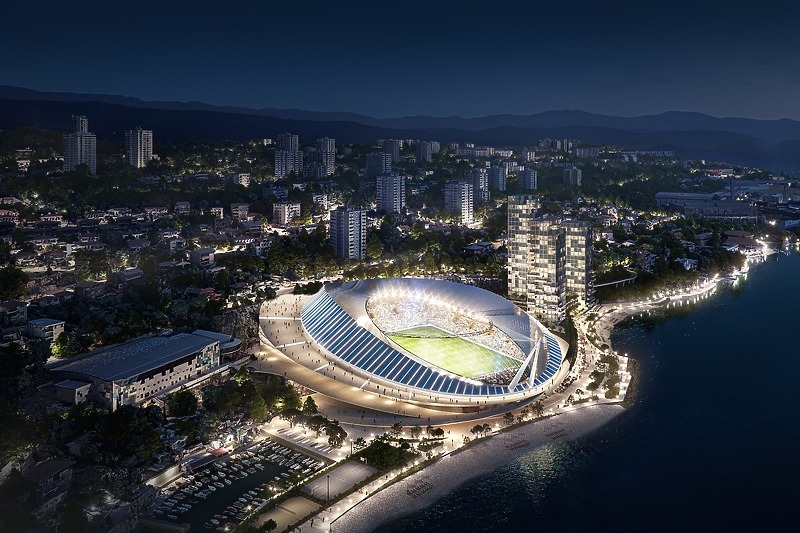 Impresivan planirani izgled stadiona Kantrida (Foto: NK Rijeka)