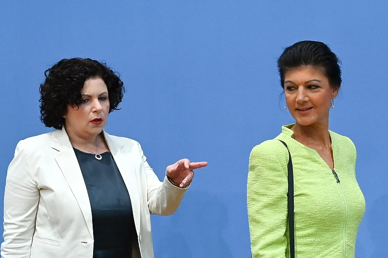 Sahra Wagenknecht (desno) je u oktobru napustila Ljevicu