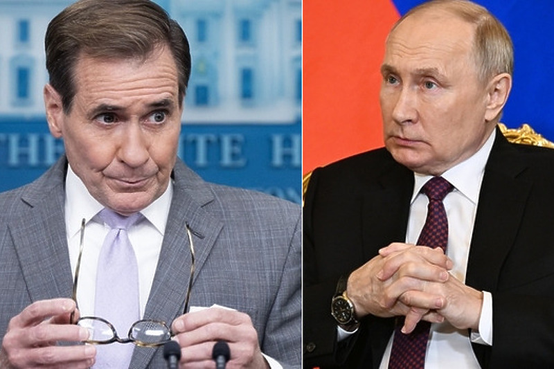 John Kirby i Vladimir Putin