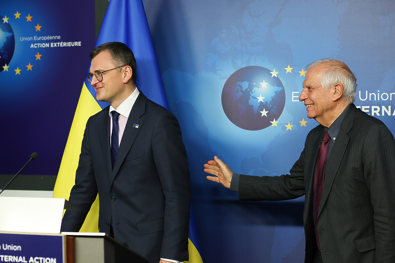 Ministar vanjskih poslova Ukrajine Dmitro Kuleba i Josep Borrell, šef diplomatije EU