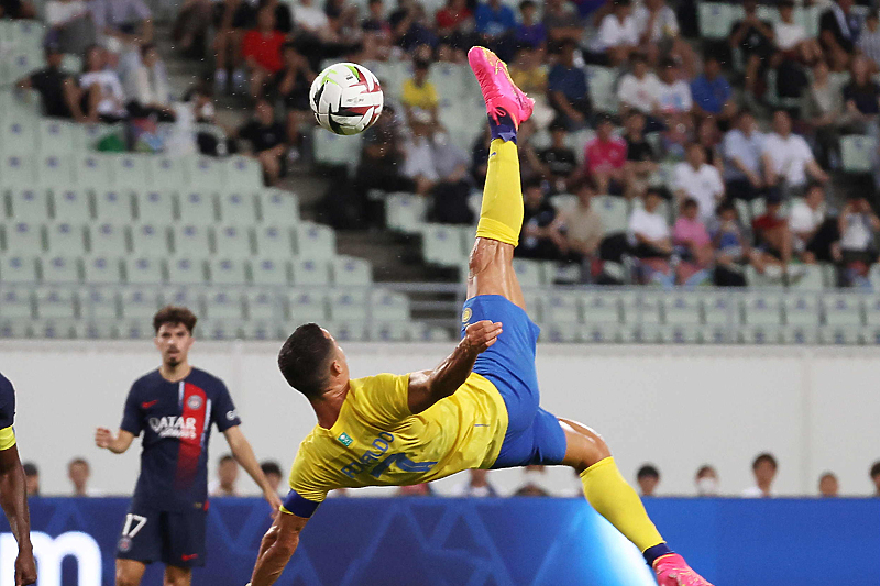 Ronaldo na utakmici protiv PSG-a (Foto: EPA-EFE)