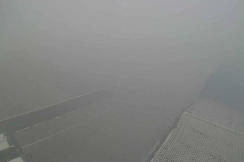 Gusta magla na pisti sarajevskog aerodroma