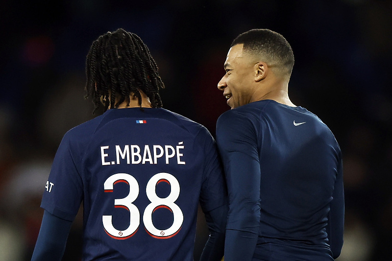 Ethan i Kylian Mbappe (Foto: EPA-EFE)