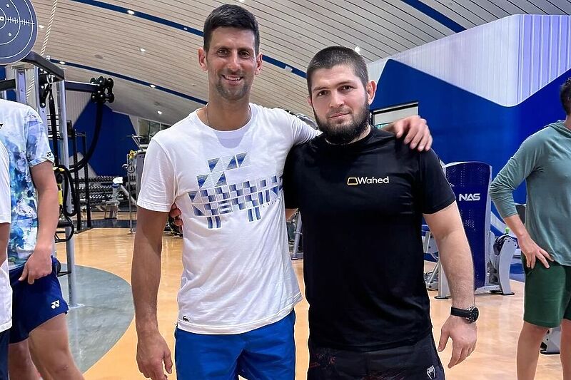 Novak Đoković i Khabib Nurmagomedov (Foto: Instagram)