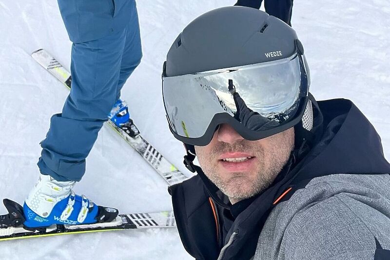 Senad Lulić na skijanju (Foto: Instagram)