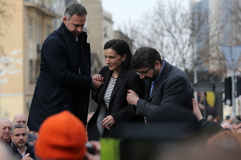 Marinika Tepić se pridružila na uličnim demonstracijama 31. decembra (Foto: EPA-EFE)