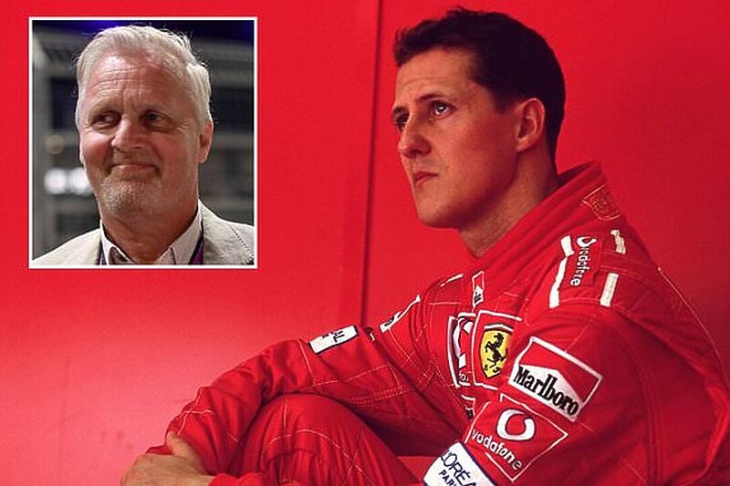 Johnny Herbert i Michael Schumacher (Foto: Daily Mail / montaža)
