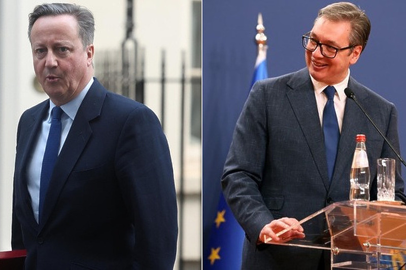 David Cameron i Aleksandar Vučić (Foto: EPA-EFE)