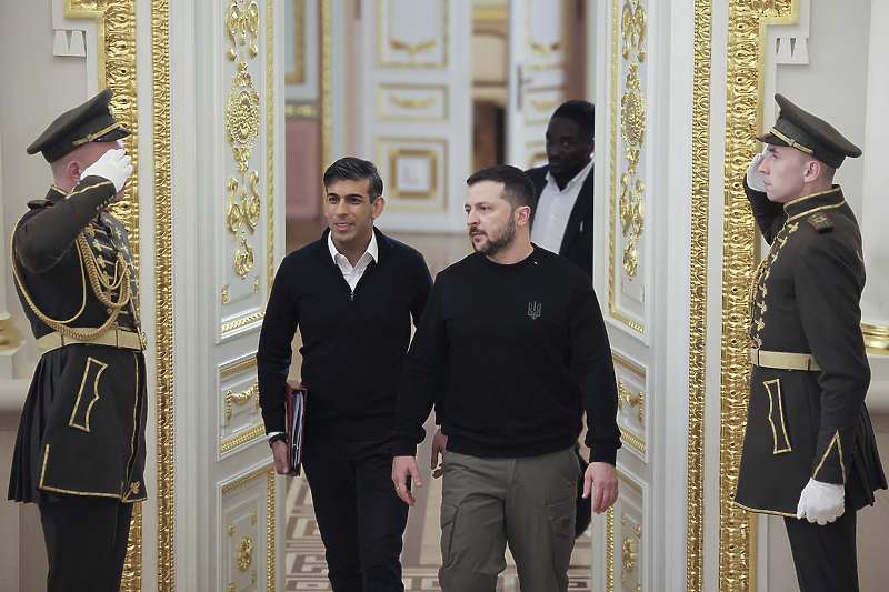 Britanski premijer Rishi Sunak i ukrajinski predsjednik Volodimir Zelenski (Foto: EPA-EFE)