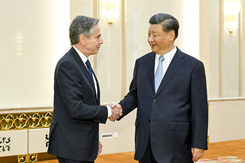 Antoni Blinken i predsjednik Kine  Xi Jinping (Foto: EPA-EFE)