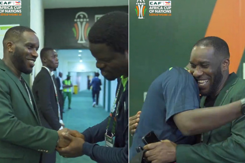 Okocha je posjetio tabor Nigerije na Afričkom kupu (Foto: Screenshot)