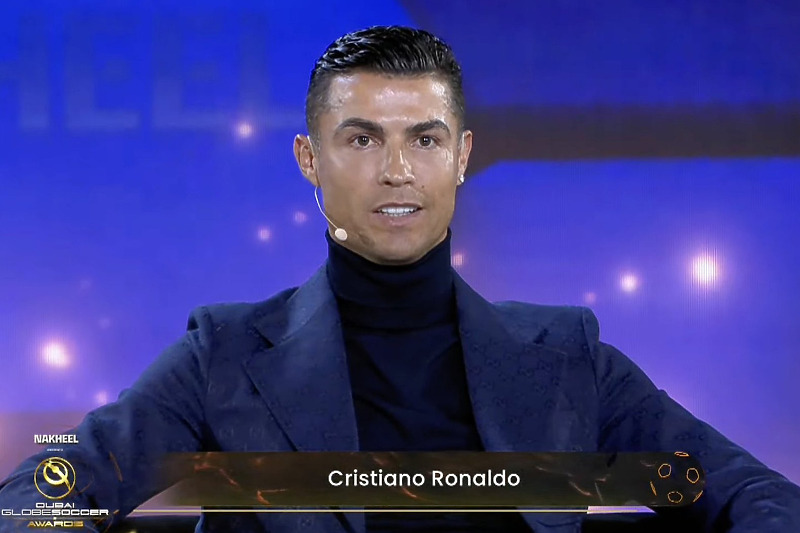 Ronaldo na dodjeli nagrada (Foto: Screenshot)