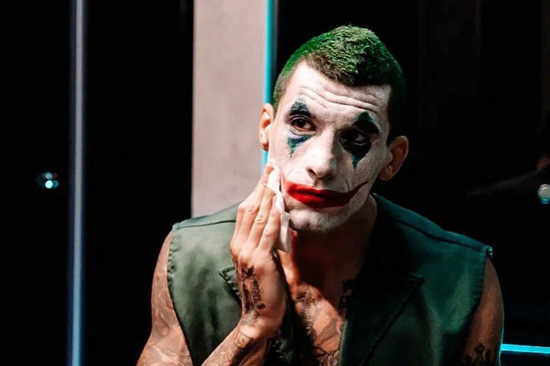 Aleksandar Ilić maskiran u Jokera po kojem nosi nadimak (Foto: Instagram)