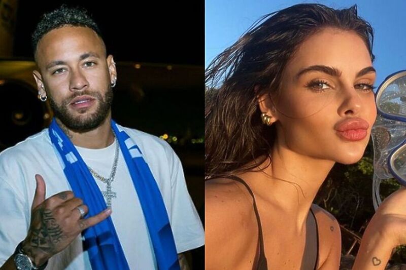 Neymar i Amanda Kimberlly (Foto: Twitter)