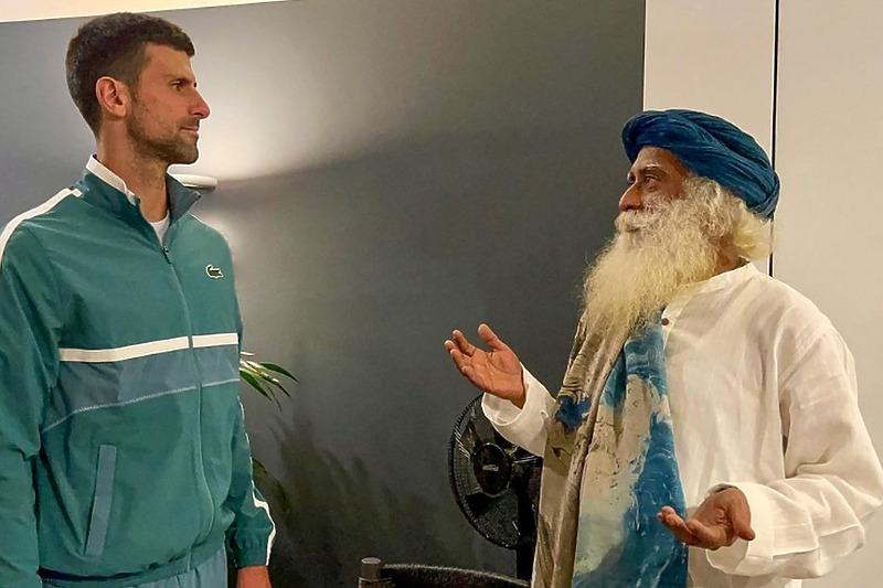 Đoković i Sadhguru (Foto: Instagram)