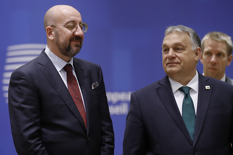Charles Michel i Viktor Orban (Foto: EPA-EFE)