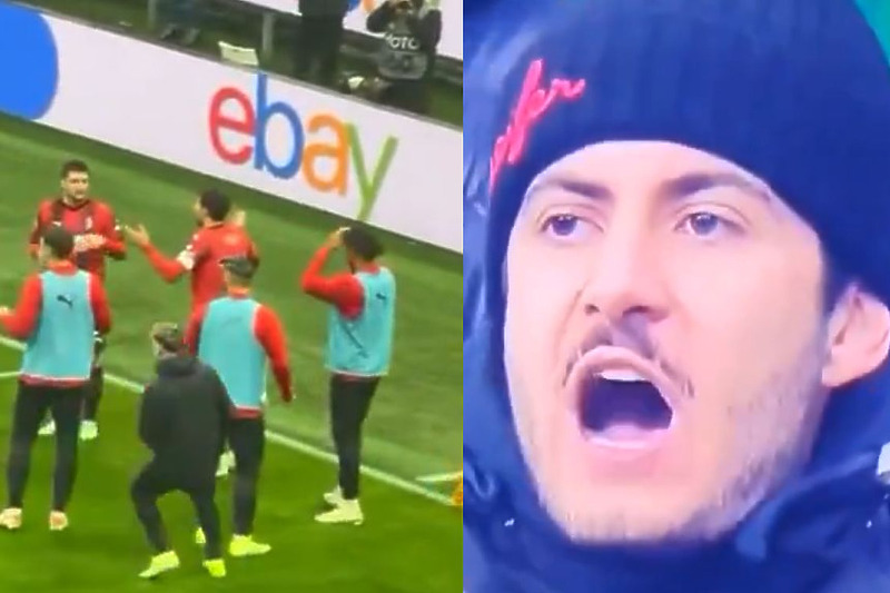 Reakcija igrača i navijača Milana nakon poništenog gola (Foto: Screenshot)