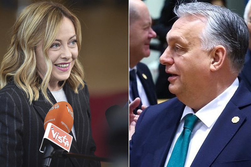 Giorgia Meloni i Viktor Orban