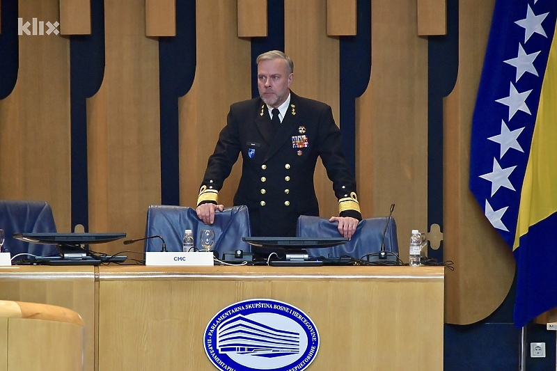 Najviši vojni zvaničnik NATO-a admiral Rob Bauer u Sarajevu (Foto: I. Š./Klix.ba)