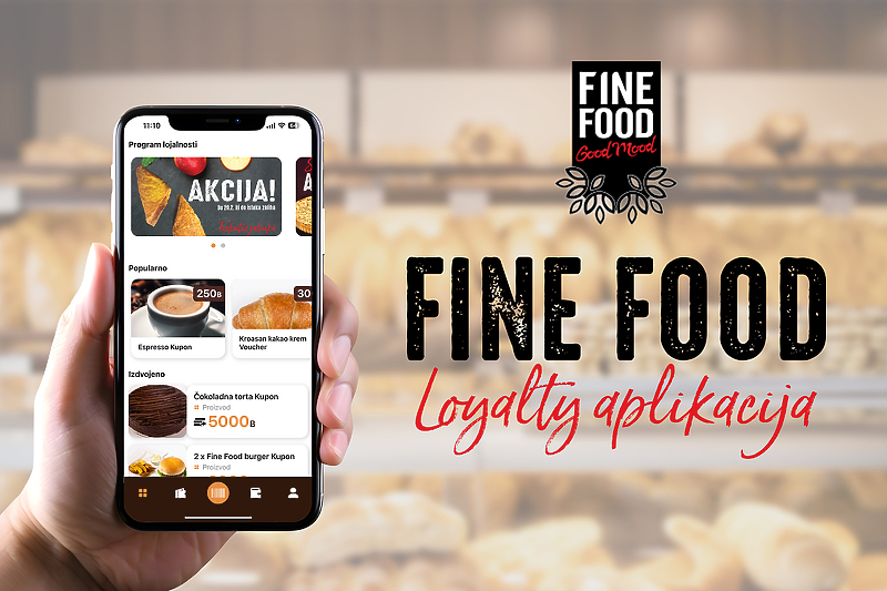 Fine Food Loyalty mobilna aplikacija
