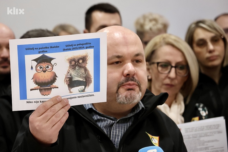 Saudin Sivro, predsjednik Samostalnog sindikata osnovnog obrazovanja i odgoja KS (Foto: D. S./Klix.ba)