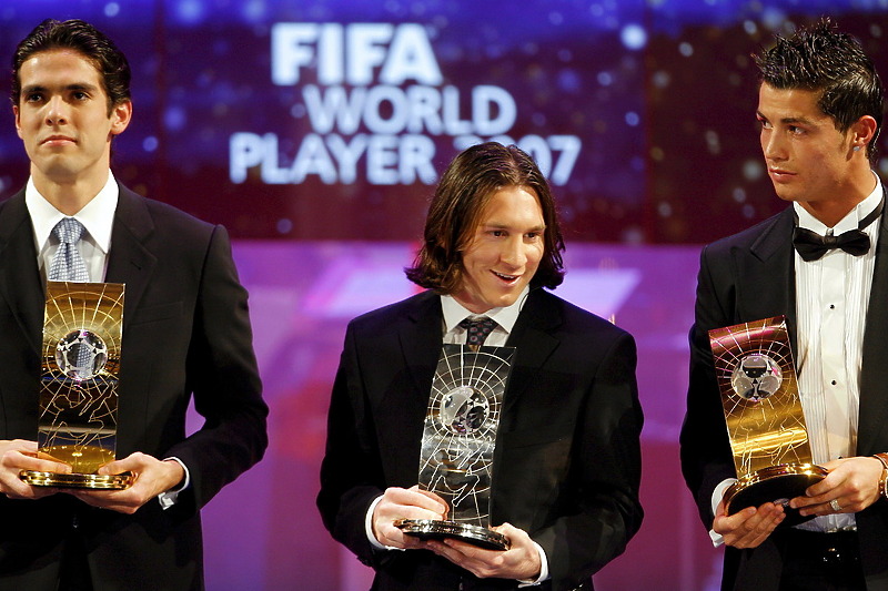 Kaka, Messi i Ronaldo iz perioda dok su dominirali nogometnim terenima (Foto: EPA-EFE)