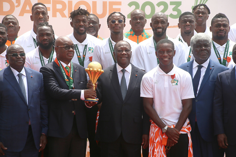 Svaki igrač dobio je bonus od predsjednika Republike Alassane Ouattare (Foto: EPA-EFE)