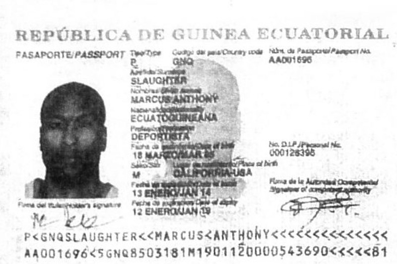 Falsifikovani pasoš Marcusa Slaughtera (Foto: Eurohoops/Twitter)