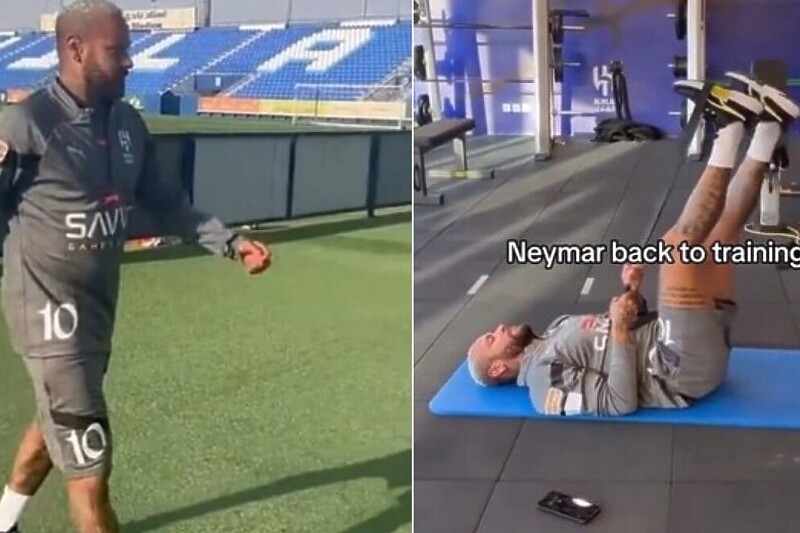 Neymar je počeo s treninzima (Foto: Screenshot)