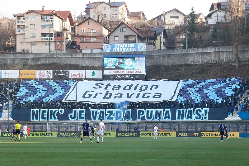 Koreografija Željinih navijača (Foto: I. L./Klix.ba)