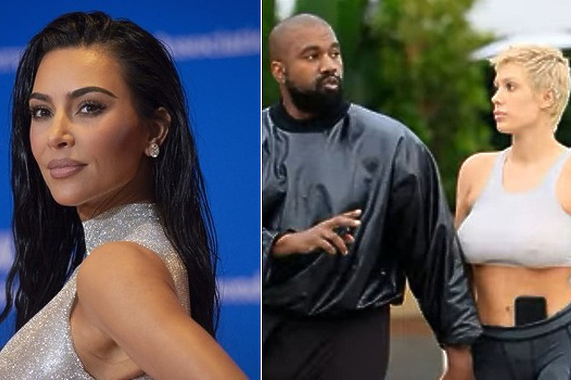 Kim Kardashian/Kanye West i Bianca Censori (Foto: EPA-EFE/Youtube)